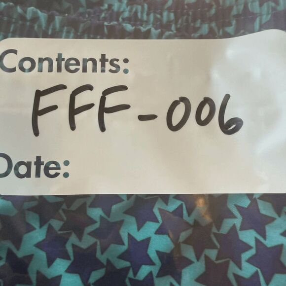 Beach Bros. Men's Star Print Elastic Waist Lined Swim Trunks‎ Blue Purple Medium - Picture 10 of 10